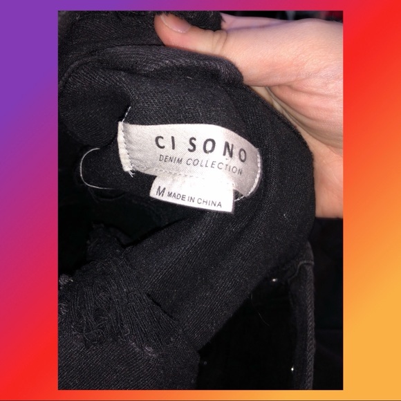 A cisono denim jacket black medium - Picture 2 of 3